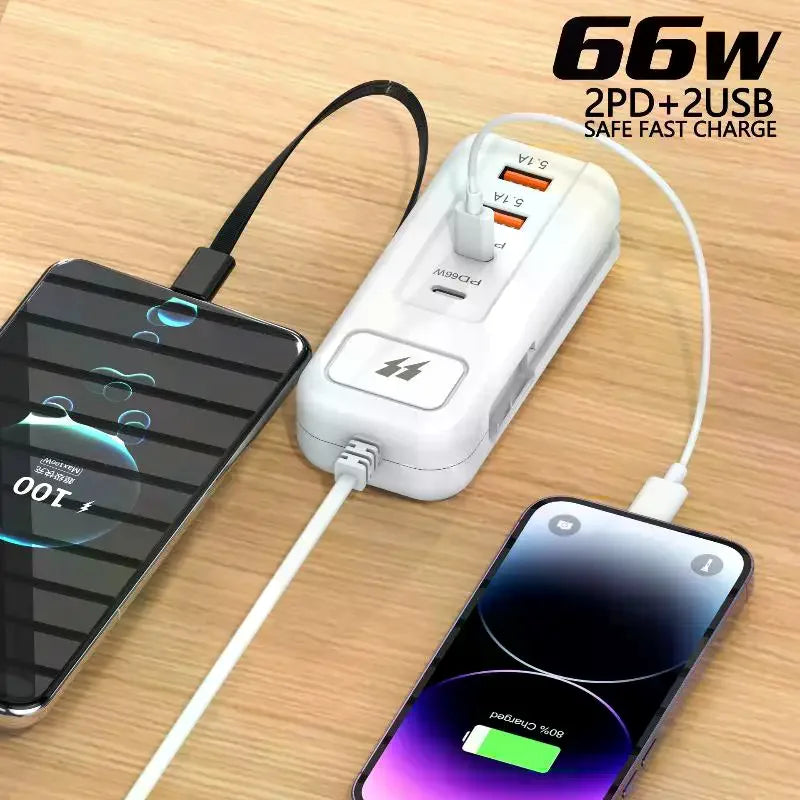 USB Charger PD C Fast Charge Quick Wall Chargers Multiport Hub Qme
