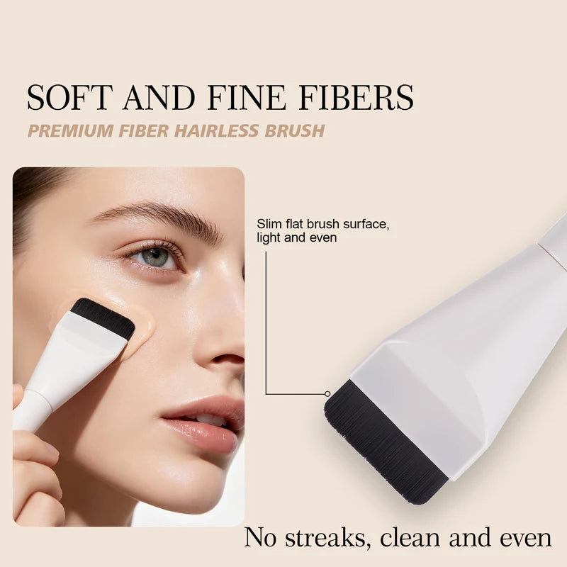 Silky Soft Liquid Foundation Lightweight Waterproof Sweat Resistant Qme