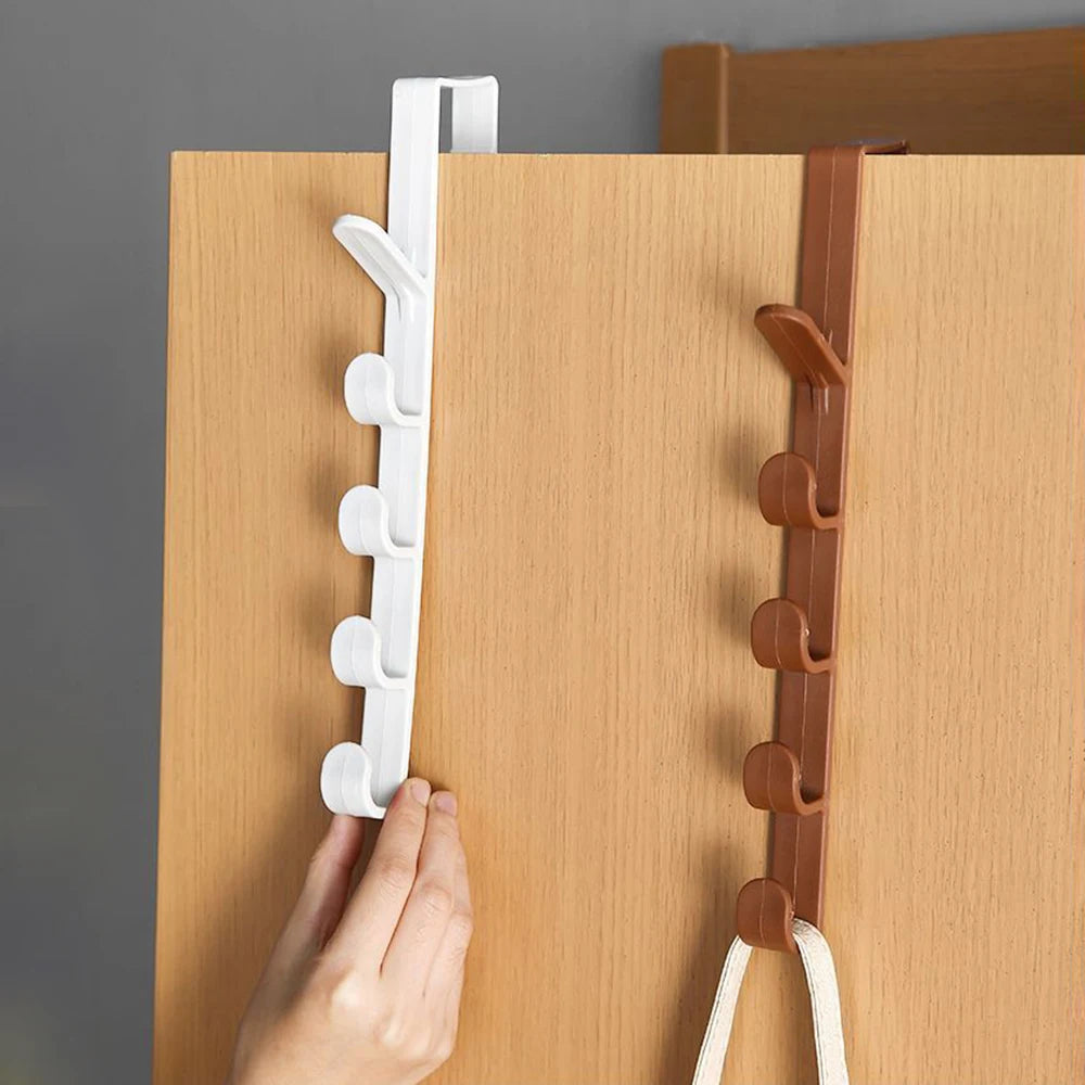 Behind the Door Coat Hook Hanger Behind the Door Cabinet Wardrobe Dormitory Door Hook Storage Rack Qme
