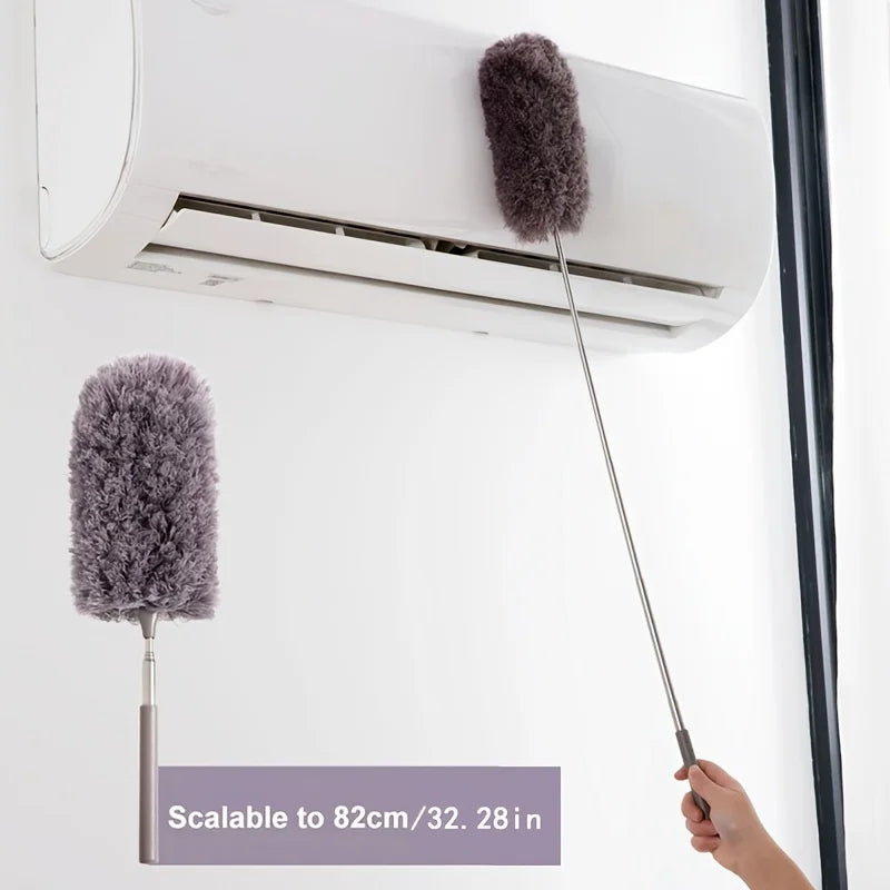 1 Retractable Dust Collector Long Handle Cleaning Vehicles Household Qme MULTI