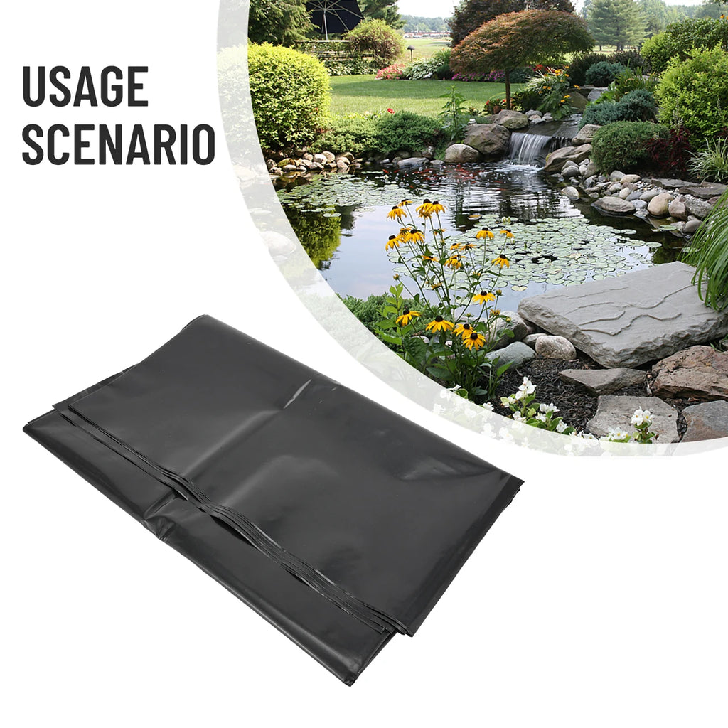 Waterproof Black Liner Film Fish Pond Liner Garden Pools Reinforced HDPE Heavy Duty Guaranty Landscaping Pool Pond Qme