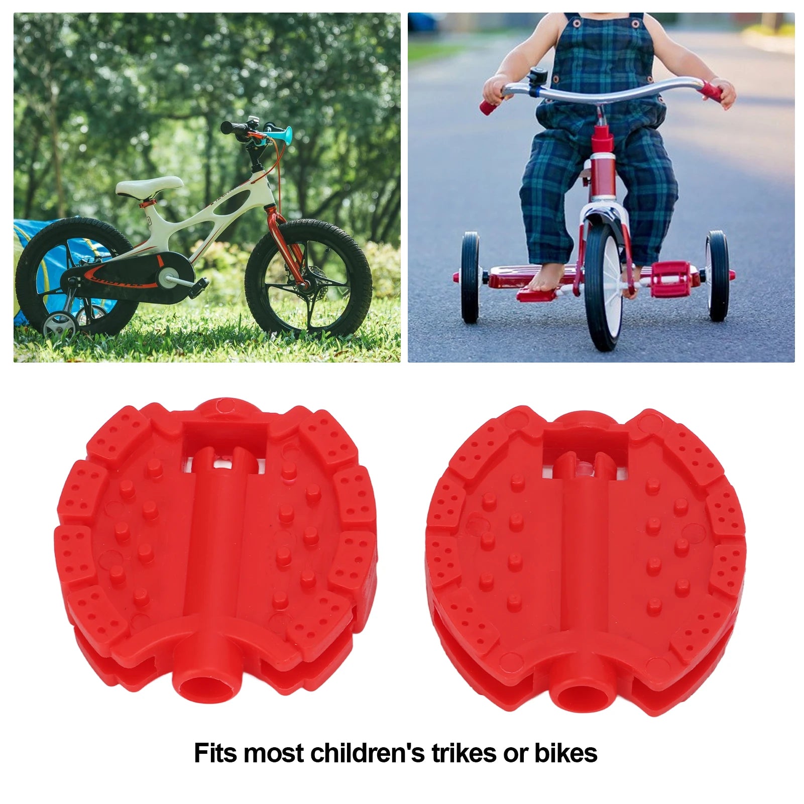 Kids Tricycle Pedal Strong Sturdy Easy To Install Multiple Color Kids Bike Pedal Replacement for Baby for Children Qme