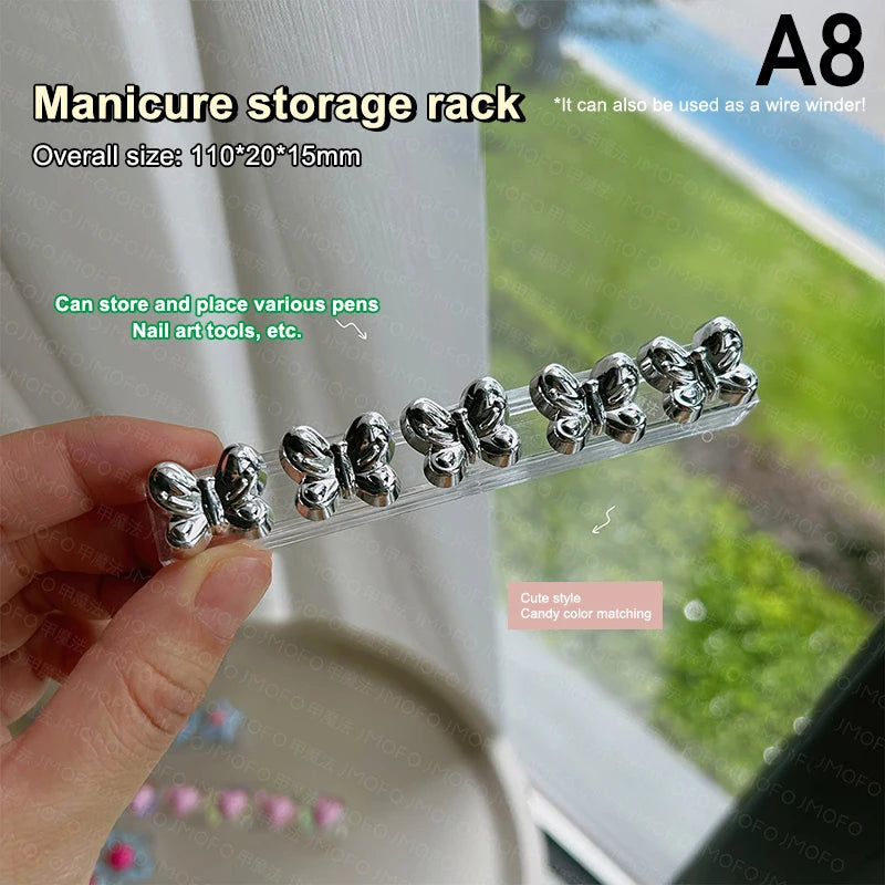 Cartoon Nail Brush Holder Stand Pen Rack Accessory Manicure Tool Qme A8