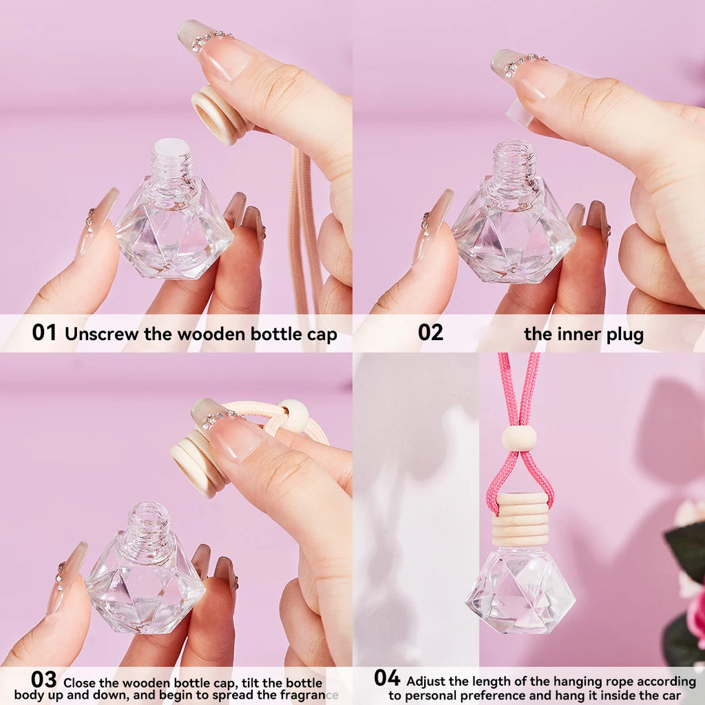 Car Air Fresh Fragrance Lasting Natural Flower Perfume Diffuser Mild Qme