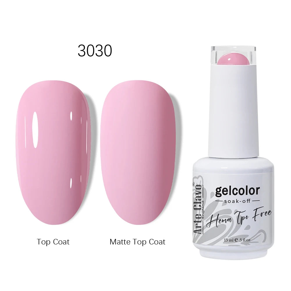 Arte Clavo HEMA TPO Gel Nail Polish Pink Series Semi Permanent Soak