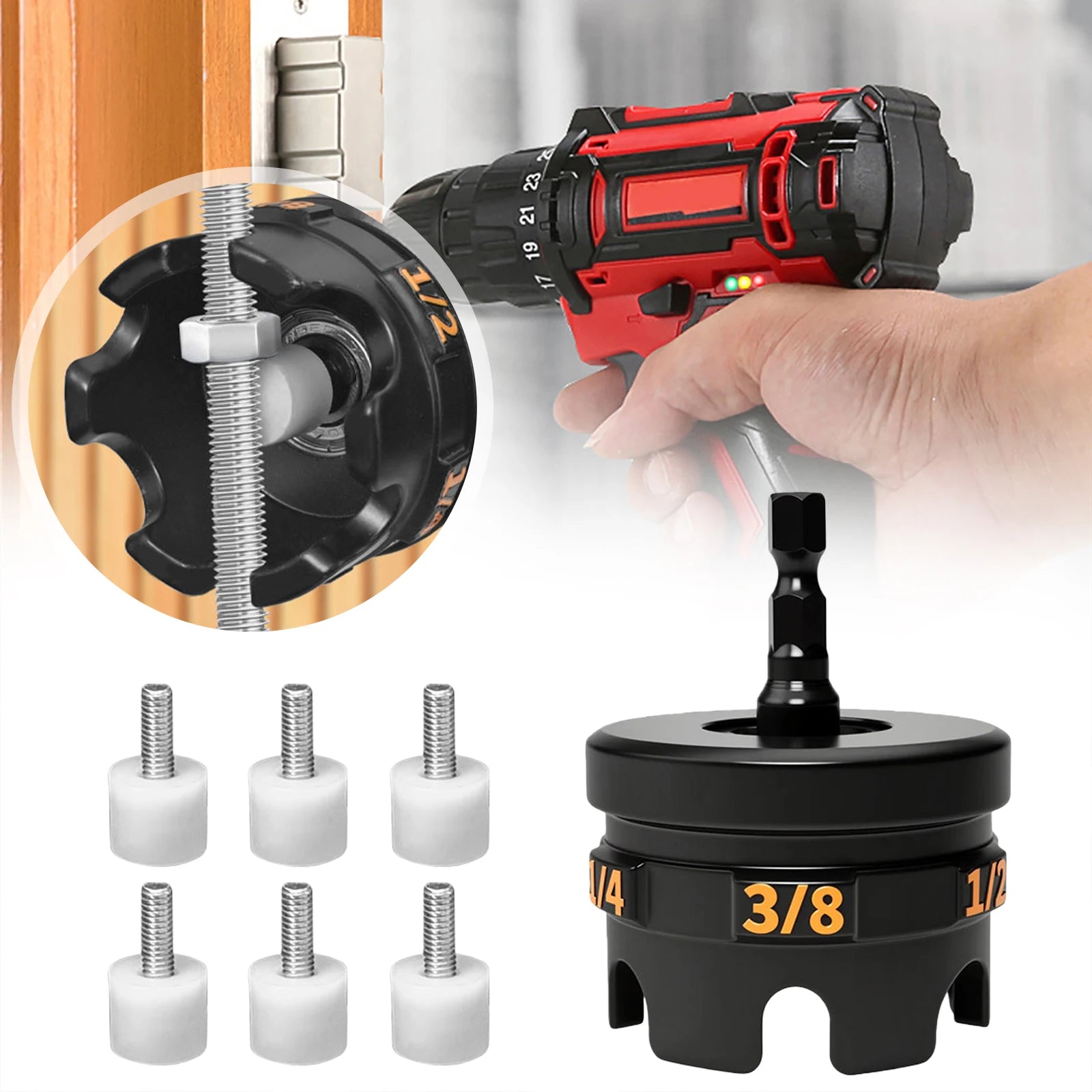 Metal Nut Zipper Drill Attachment For Fast Nut And Bolt Removal Nut Remover Bolt Extractor Tool For Conduit Racks Socket Wrench Qme
