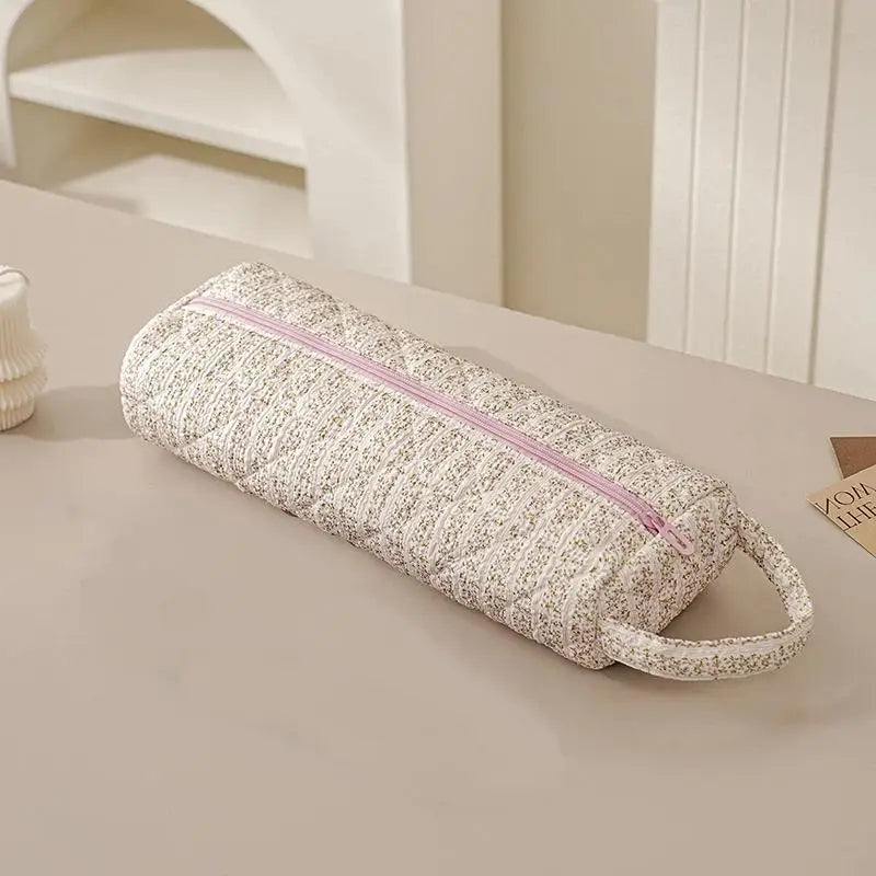 Hair Dryer Storage Bag Quilting Large Capacity Dustproof Curler Storage Bag With Handle Portable Carrying Case For Travel Qme style 5