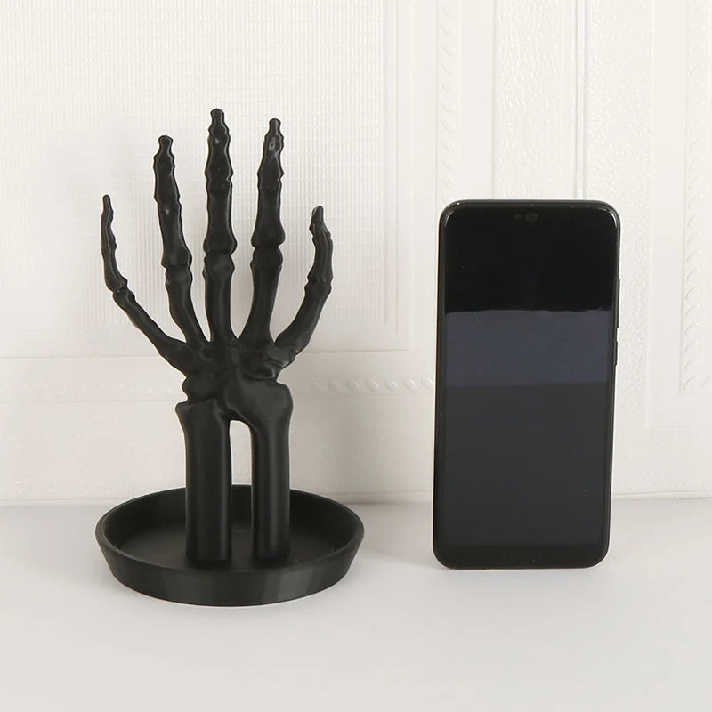 Jewelry Stand Black Plastic Necklace Earring Organizer Monster Hand Qme