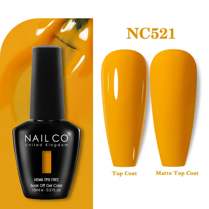 NAILCO Coat Base Gel Nail Polish Nails Art Semi Permanent Lacquer