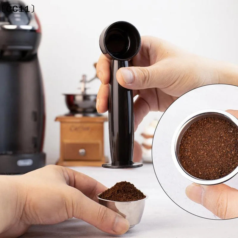 Coffee Spoon Standard Measuring Dual-use Bean Scoop Powder Press Qme