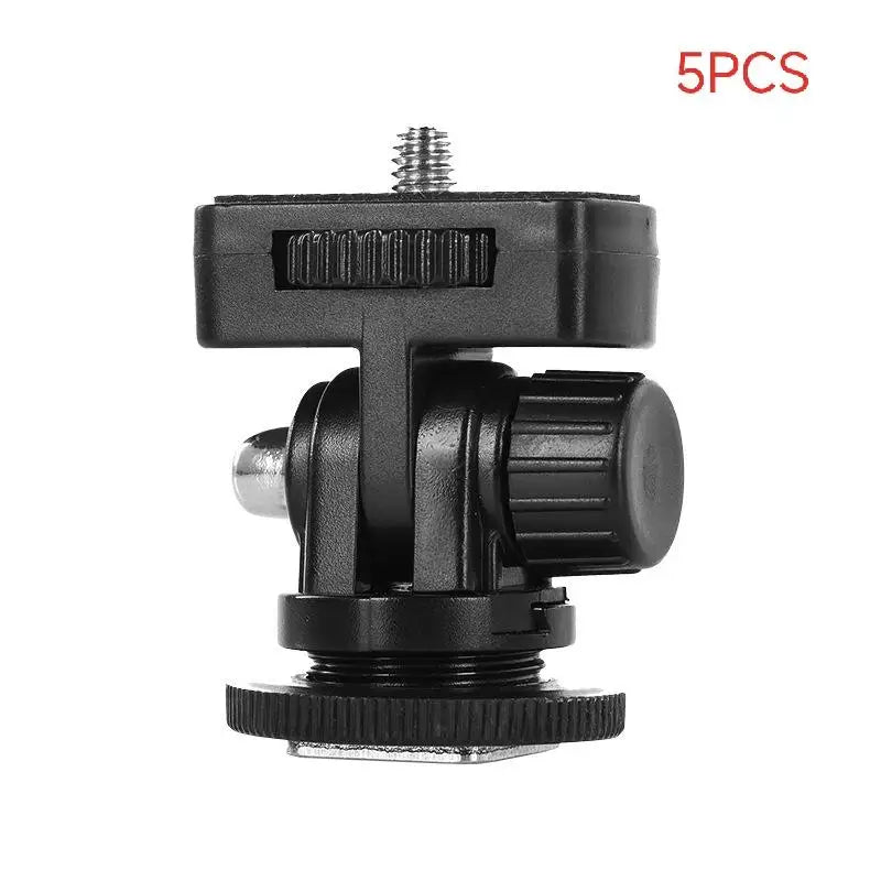 1 Monitor Flexible Tripod Adapter Phone Mount Camera Shoe Mobile Clip Qme A1 5pcs
