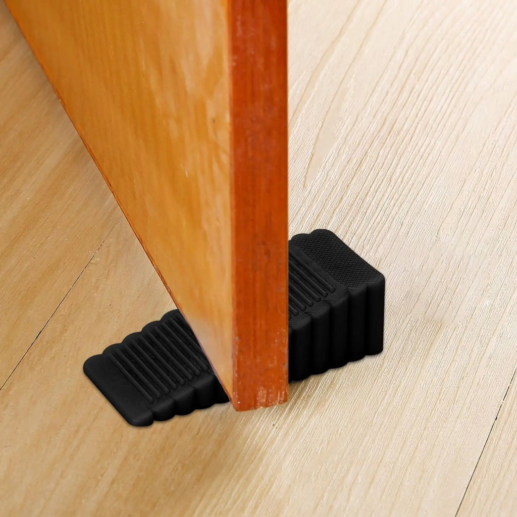 Safety Silicone Door Stop Stoppers Block Wedge Doorstops Door Stopper Home Office Door Rear Retainer Anti-collision Stop Qme