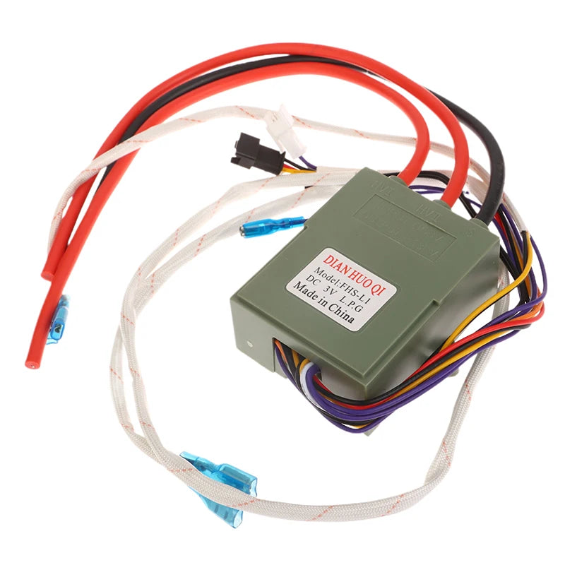 1PC DC 3V Gas Stove Double Ignition With Temperature Control And Display Pulse Igniter 12 Wires For Gas Water Heater. Qme
