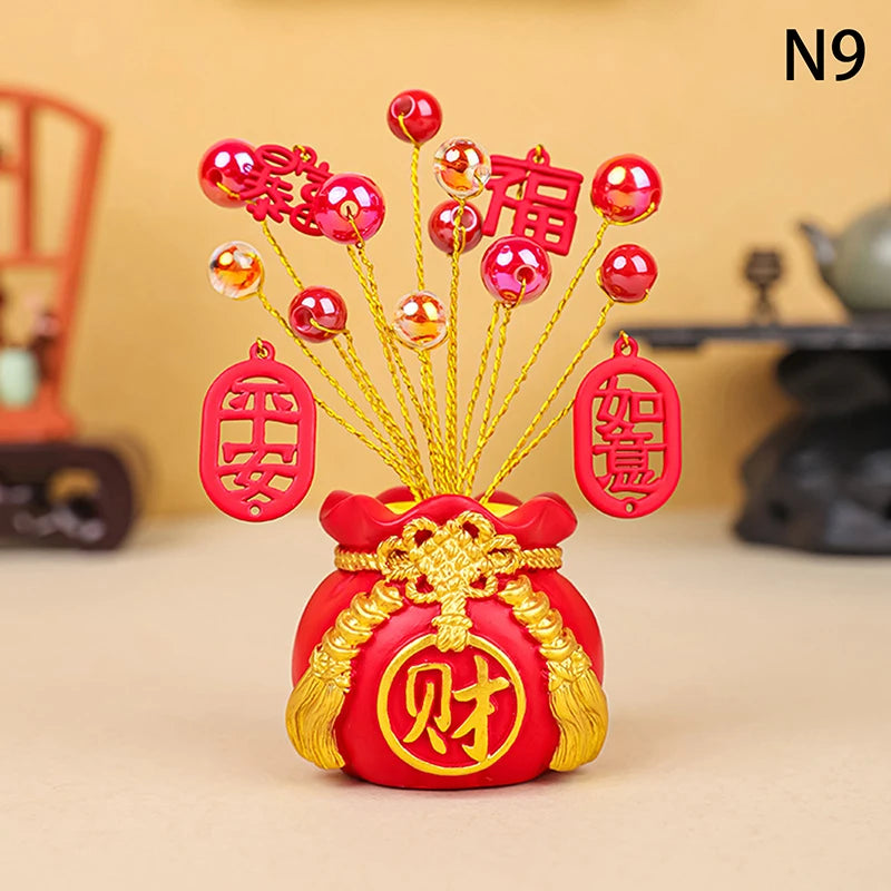 Chinese Year Money Tree God Feng Shui Fa Cai Lucky Fortune Miniature Qme 9