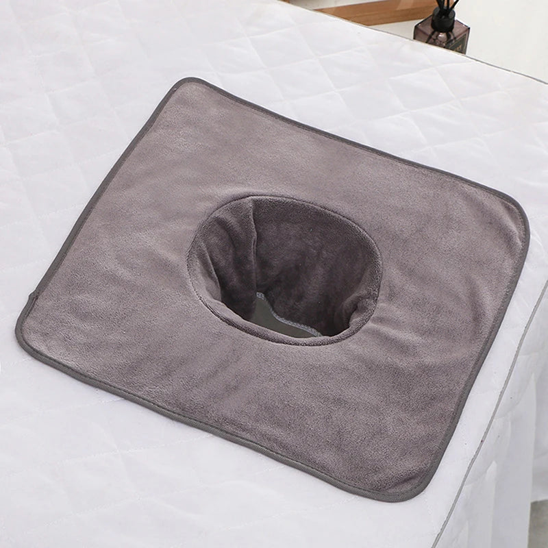 35 Velvet Thickened Beauty SPA Massage Table Planking Face Towel Qme Gray