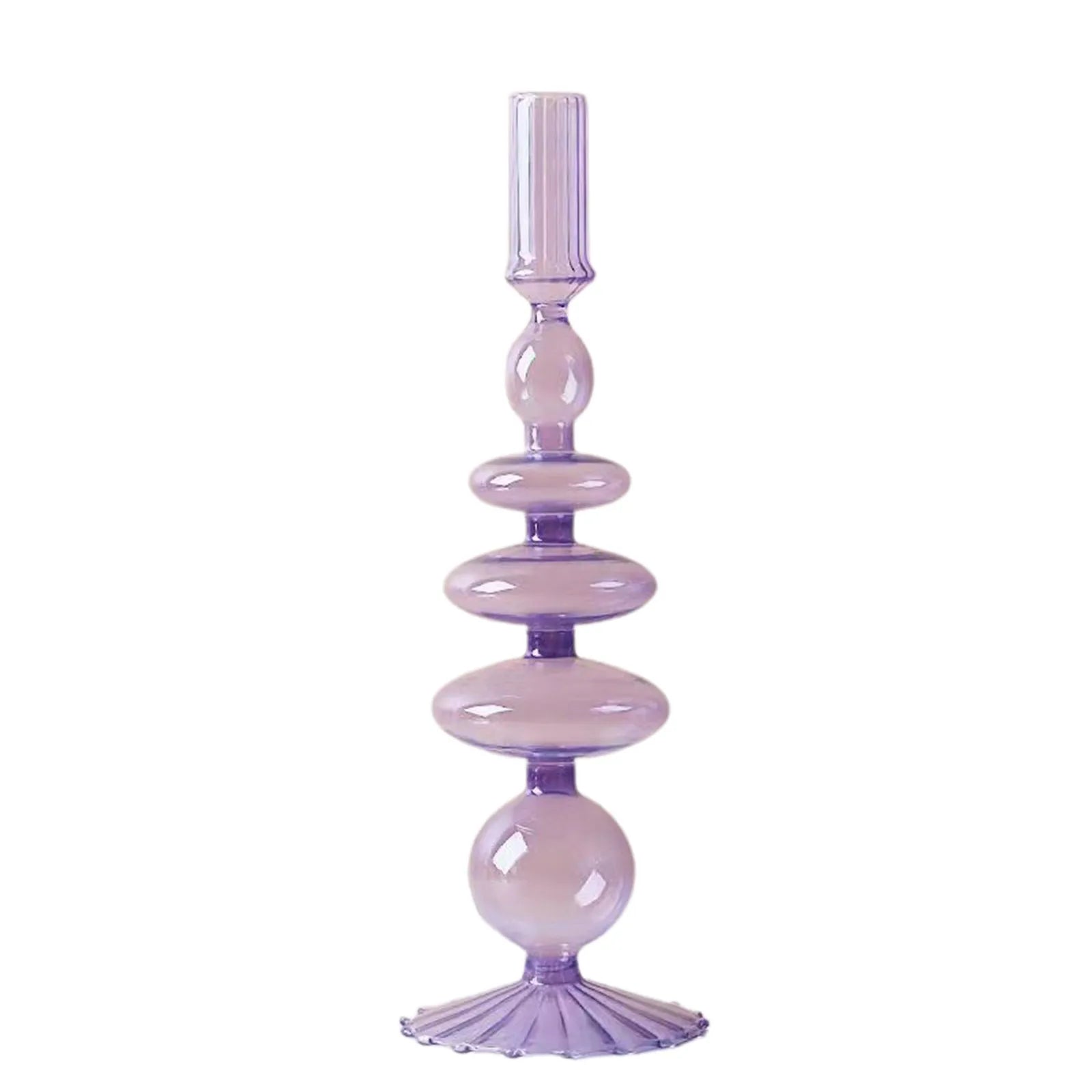 Glass Vase for Centerpiece Modern Elegant Flower Vase Candle Holder for Wedding Home Decor Housewarming Gift Glass Vase Decor Qme I