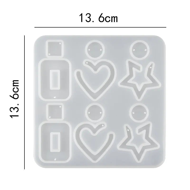 30 Styles Silicone Earring Pendant Resin Molds Jewelry Making Casting