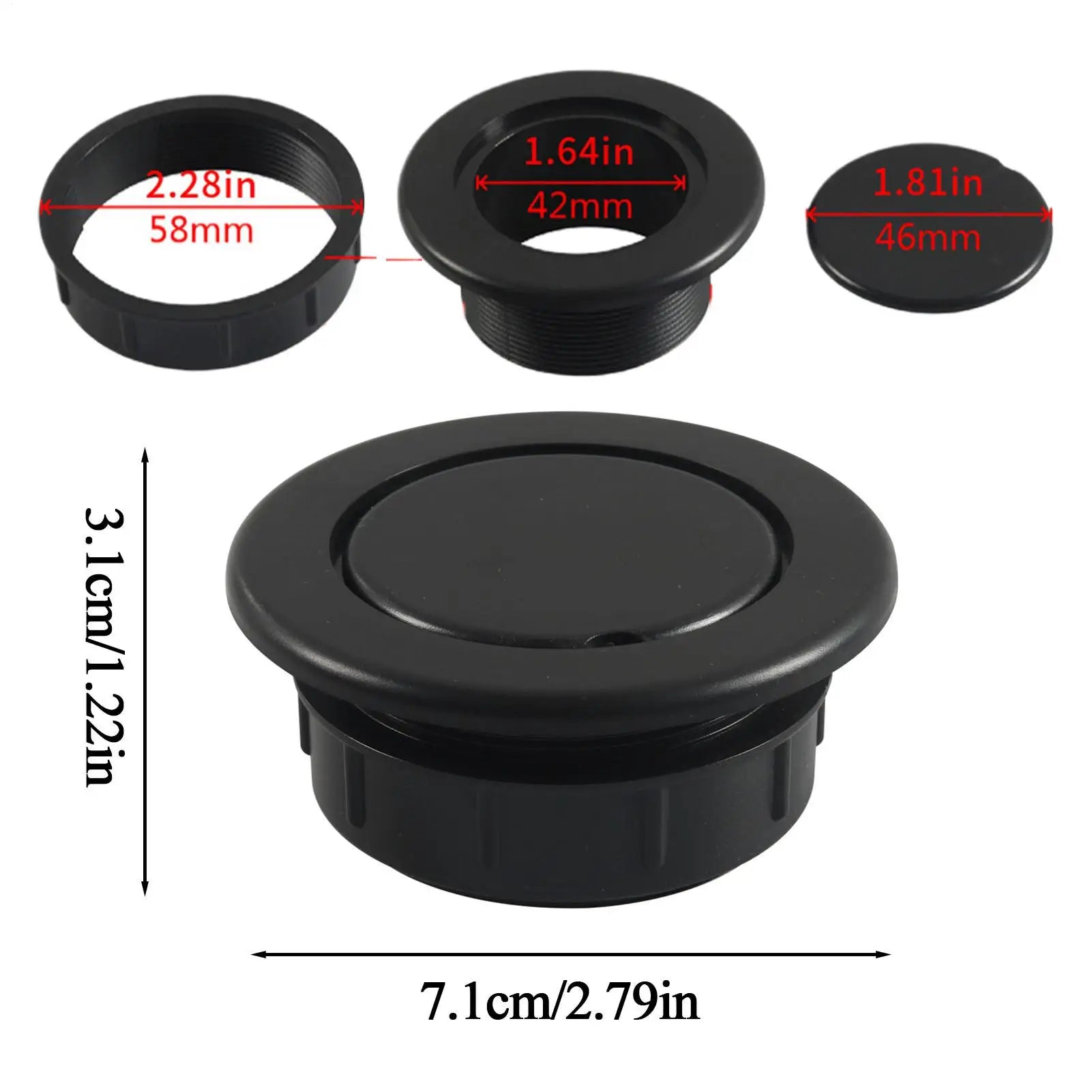 Table Umbrella Hole Cover Easy Installation Securing Adapter Patio Qme