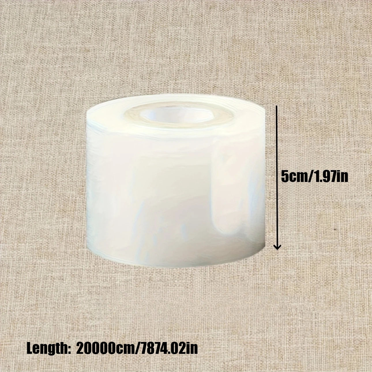 Mini Stretch Wrap Film, Clear Plastic Shrink Wrap for Wine Bottles, Pallet Wrapping & Household Use Qme 1Roll