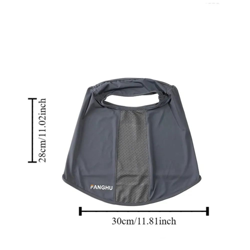 Thin Solid Ice Silk Mask Sunscreen UV Protection Face Cover Scarves Qme