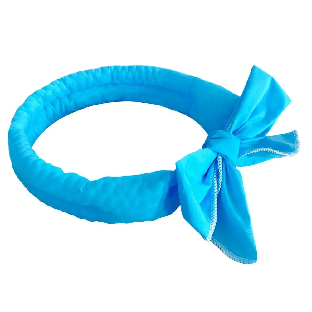 Cooling Scarf Dogs Reusable Washable Neck Wrap Outdoor Pet Cat Ice Qme Blue China Mainland