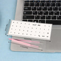 Korean Language Transparent Tear-off Film Keyboard Sticker Universal Qme Black