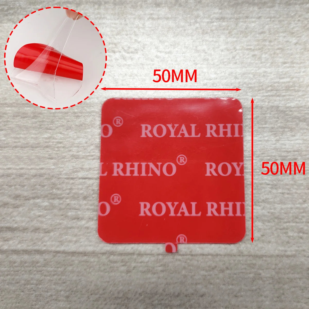 Super Strong Double Sided Tape New Waterproof No Trace Self Adhesive Acrylic Patch Sticky For Home Car Office School Qme Squareness-50MM Quantity-20PCS
