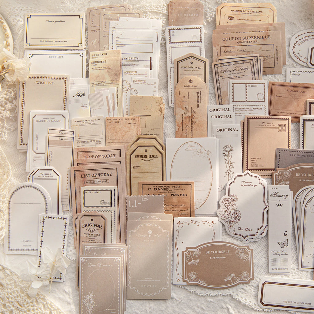 30 pcs/lot Vintage INS Loose leaf memo pad DIY Diary Album Scrapbooking hand made Stationery Craft Supplies Qme