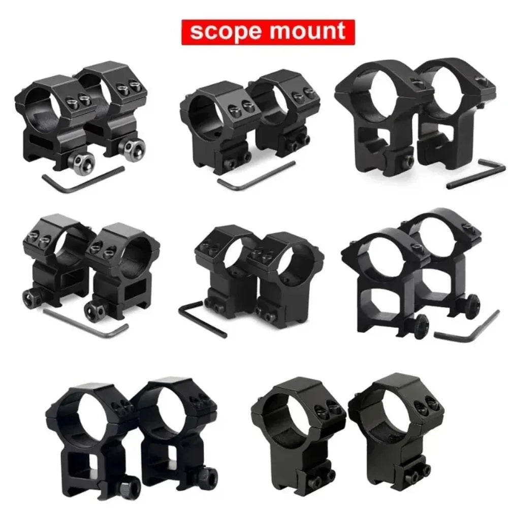 25 4 Rifle Scope Mounting Ring Flashlight Dovetail Picatinny Rail Qme