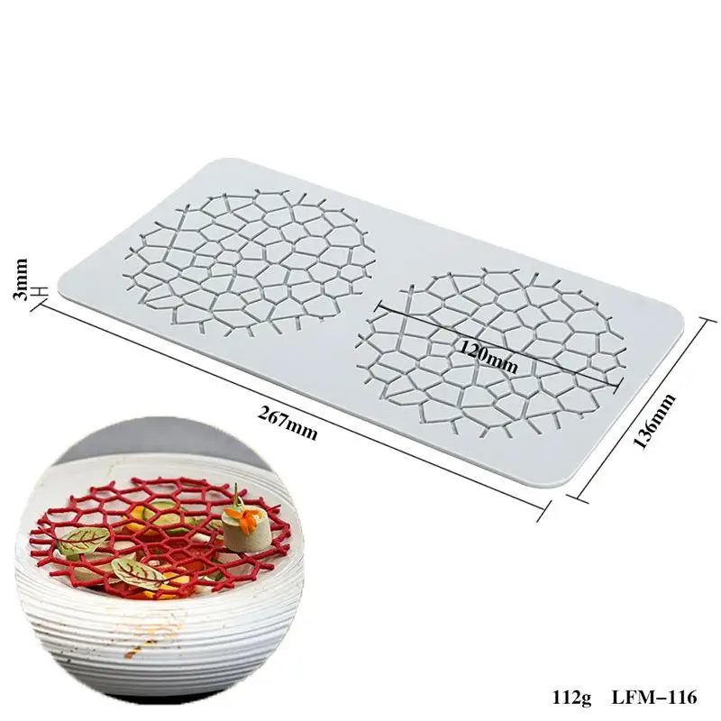Silicone Fondant Molds Chocolate Mold Sugar Craft Gum Decorative Lace Qme LFM116