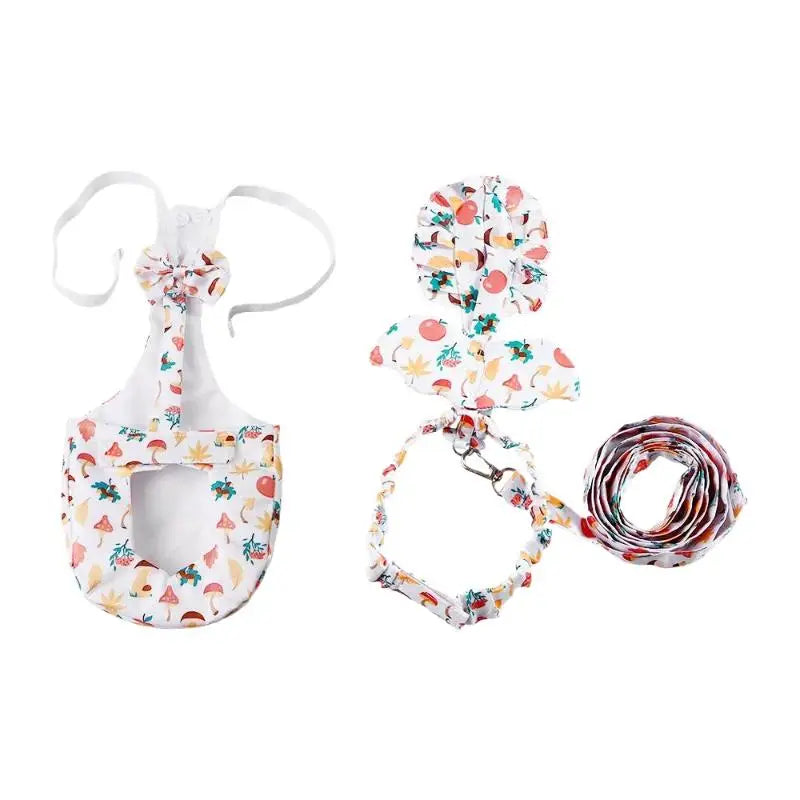 1 Fashion Chicken Duck Vest Diaper Hen Belt Pet Traction Rope Qme