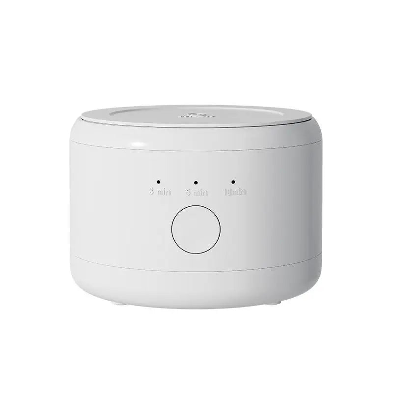 Compact Ultrasonic Cleaner Dental Appliances Thorough Cleaning Qme White