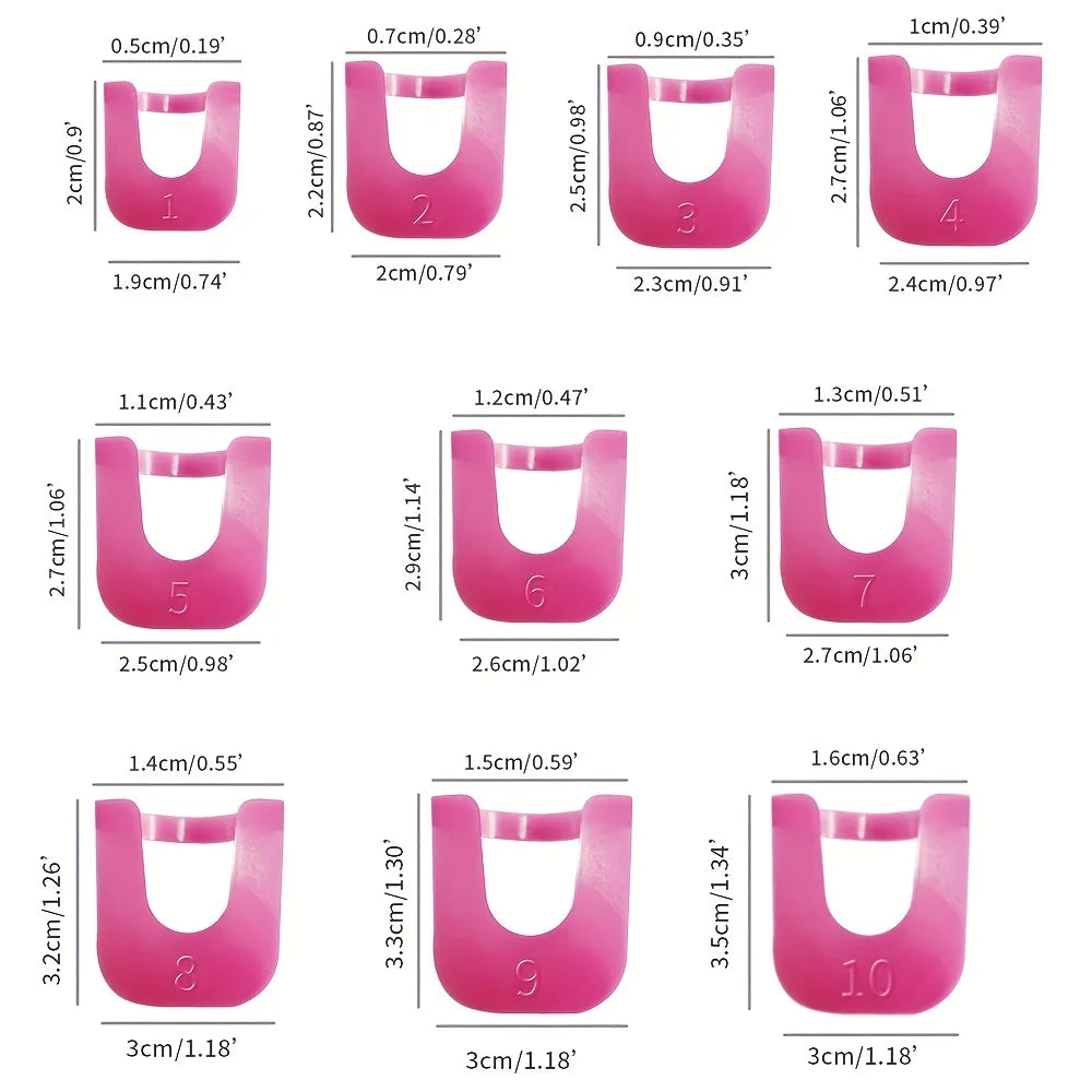 U-shaped nail protection cap - Leak-proof nail art protective cap, suitable for precise application of nail polish Qme
