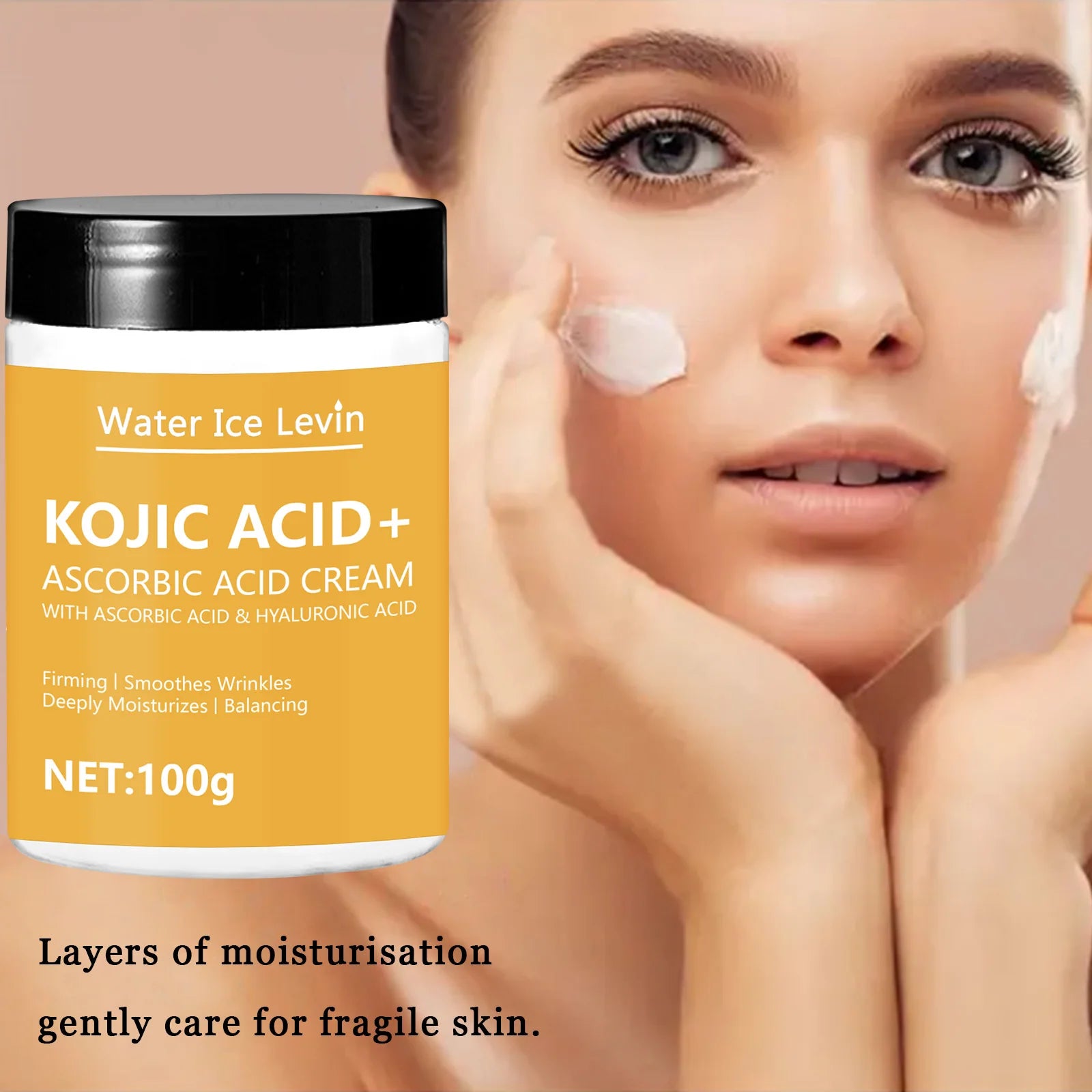 Kojic acid Lifting Firming Cream Collagen Smooth wrinkles Face Cream For Moisturizer Whitening Nourishing Brighten Skin Products Qme