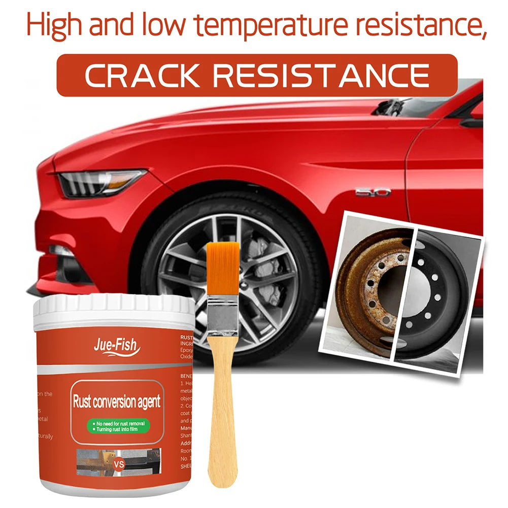 300g Metal Surfaces Rust Remover Water Based Paint Metal Rust Converter Anti-rust Protection Car Coating Primer Rust Inhibitor Qme