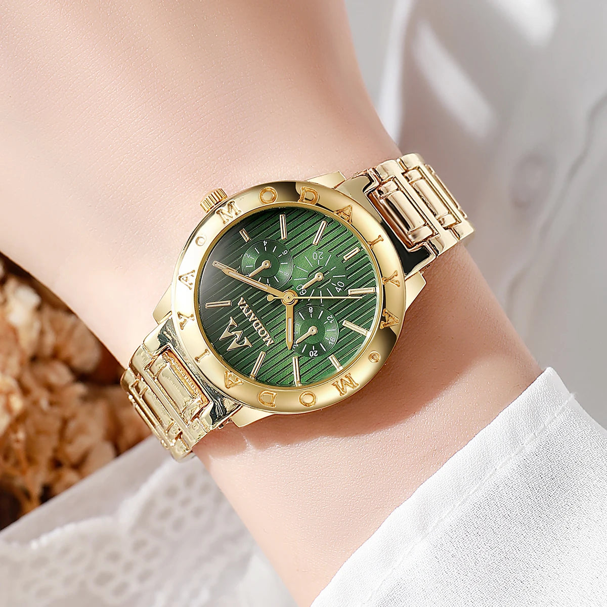 Women's Luxury Watches Fashion Bracelet Stainless Steel Quartz Wrist Watches For Ladies Watch Girls Gift Watch mujer Qme