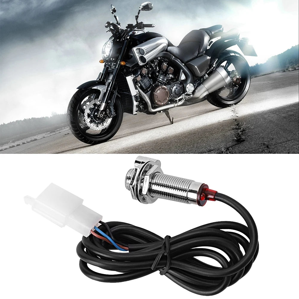 Odometer Sensor Cable Odometer Sensor Cable with 3 Magnet for Digital Speedometer Motorcycle Tachometer Tachometer Sensor Cable Qme