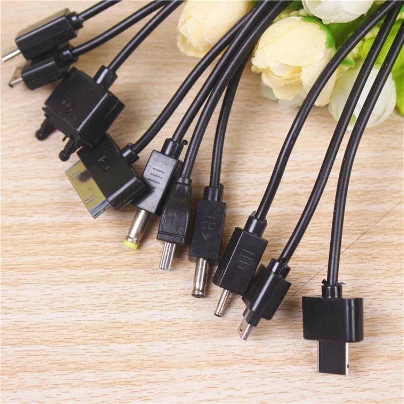 10pcs 10 In 1 Micro USB Multi Charger Usb Cables for Mobile Phones Cord for LG KG90 SAMSUNG Sony Phone Qme