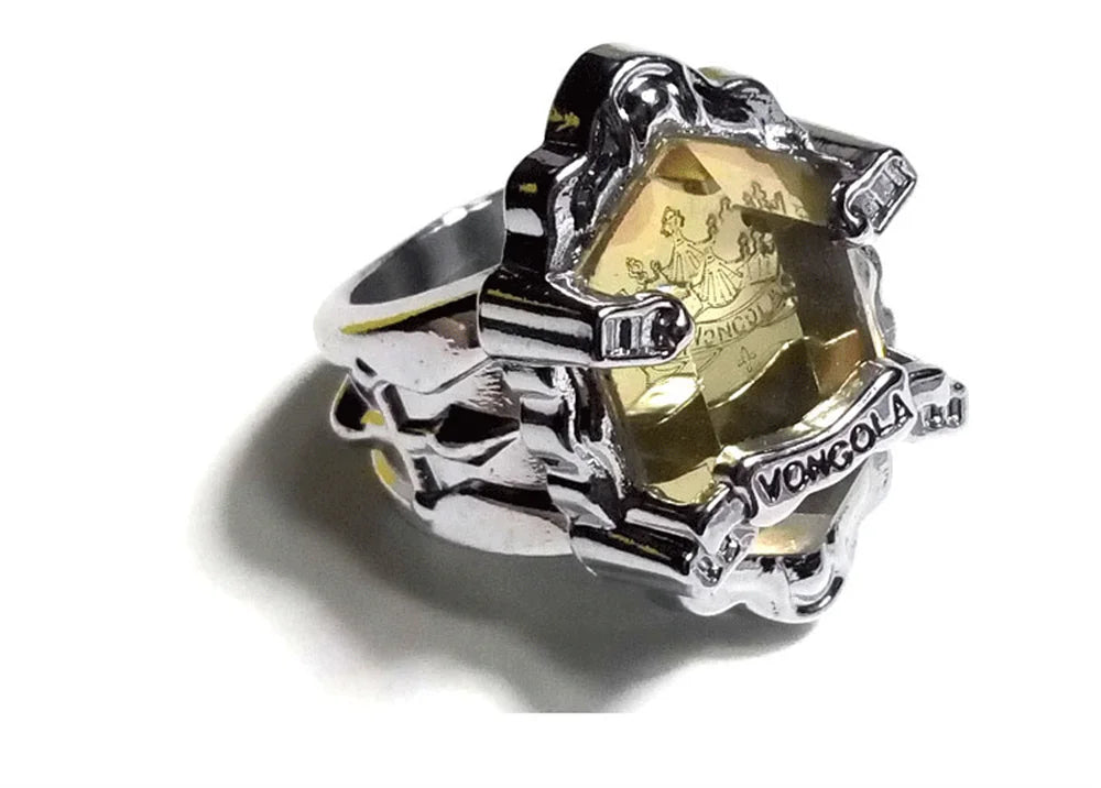 HITMAN REBORN Animation Penggli Simon Marey Hell Ring Fashion anime Jewelry Accessories Peripheral Gifts Qme YELLOW Diameter 19mm