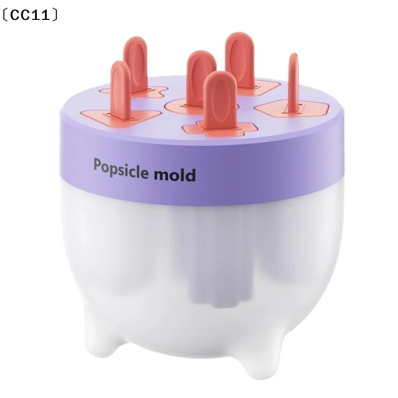 Food Grade Popsicle Mold 6 Cavities Easy Release Homemade Summer Ice Qme