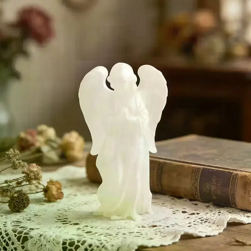 Glow Dark Cute Fairy Girl Angel Figurine Peaceful Prayer Angels Qme