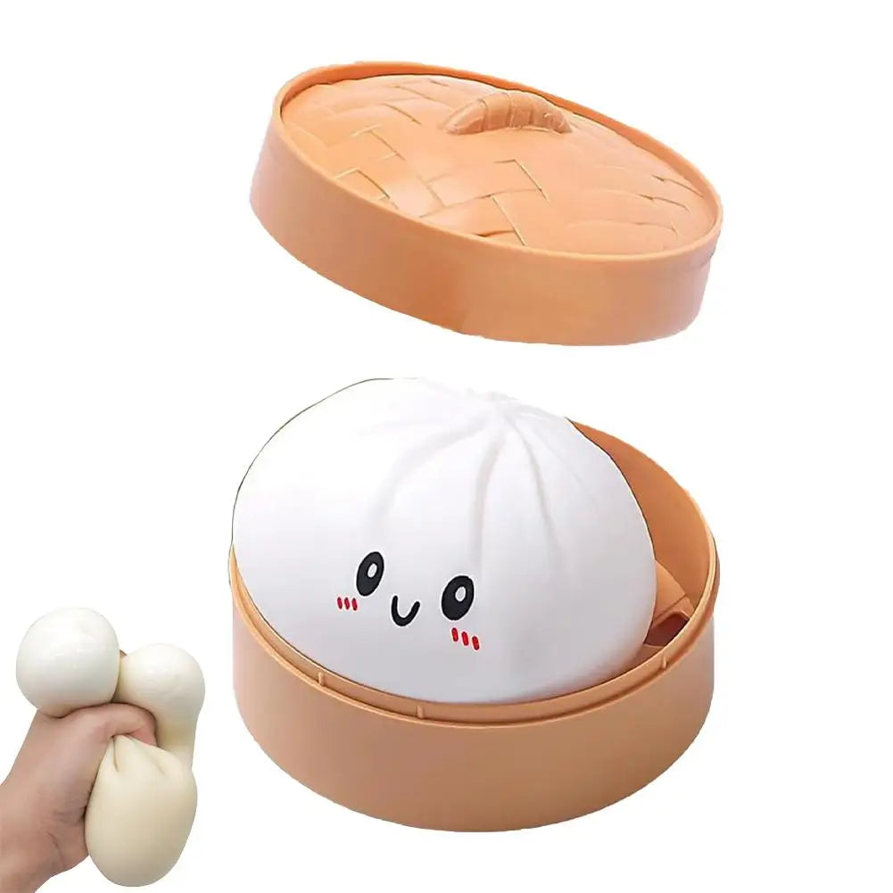 Realistic Giant Steamed Bun Squeezable Toy Simulation Food Squishies Qme F