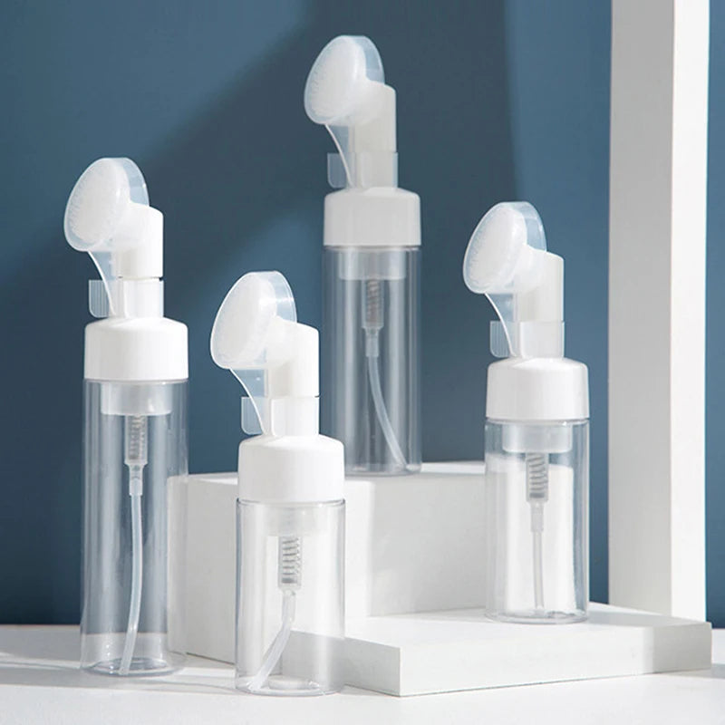 Head Press Face Cleaning Foam Bottles 100 150 Empty Froth Foaming Qme