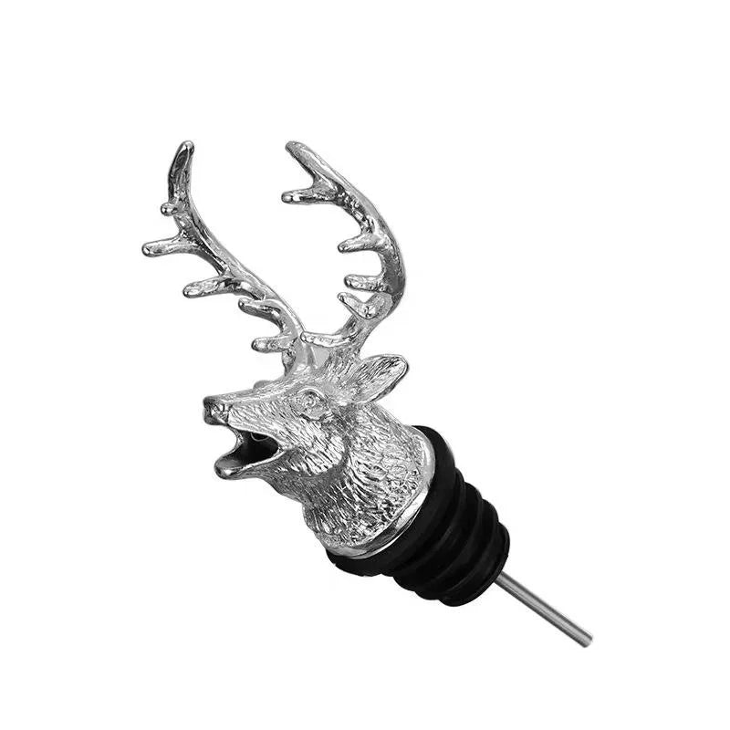 Bottle Nozzle Pourer Oil/mouth with Bottle Stopper Cork Wine Bottle Red Dry Pot Plug Olive Dispenser Kitchen Tools Bar Decor Qme Silver 1PCS
