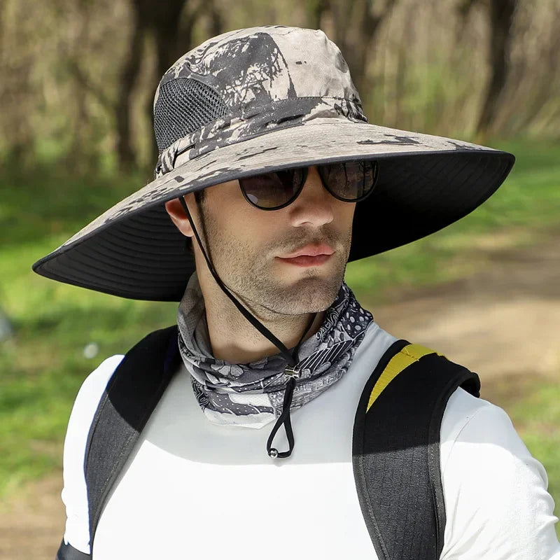 Big Head 60-65cm Circumference Large Number Hat Man Summer Outdoor Sun Hat Outdoor Fisherman Fishing Cap Cap Mountaineering Qme KQ circumference60-65cm