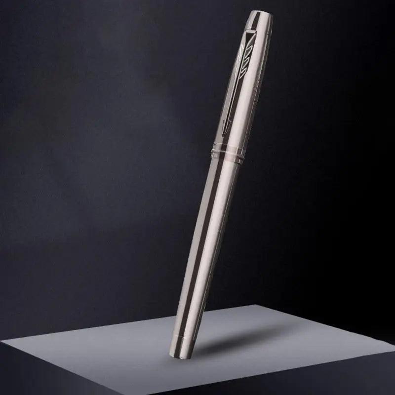 Silver Gray Fountain Pen Medium Creative Daily Writing Lridium Tip Qme