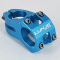Bicycle Handlebar Stem Power Short Mountain Bike Bridge 25 4 Pipe Qme 31.8x45mm Blue