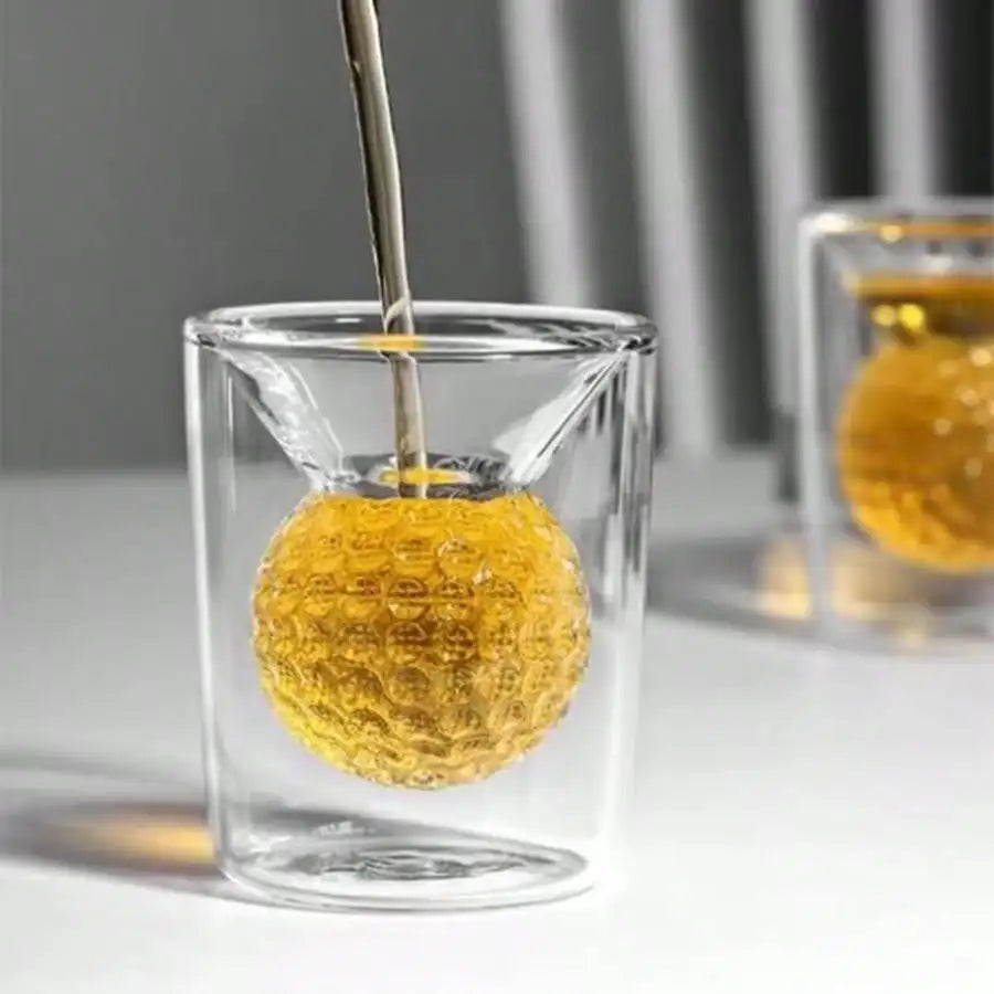 Golf Glass Cup Sports Minimalist Tea Insulated Borosilicate Liquor Qme