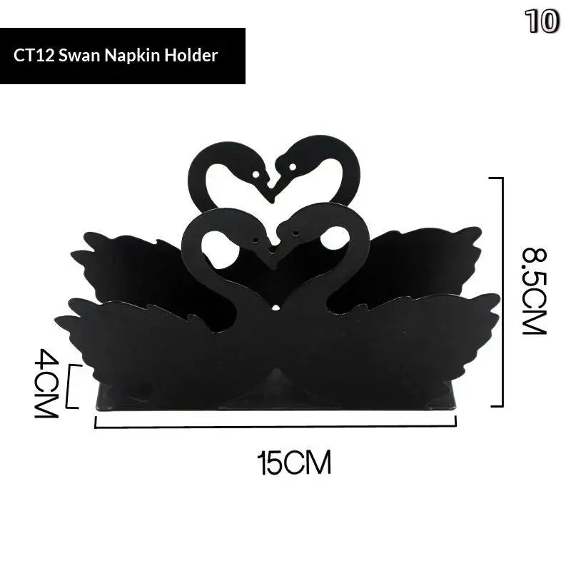 Cartoon Pattern Napkin Holder Paper Drawer Storage Bracket Organizer Qme 10
