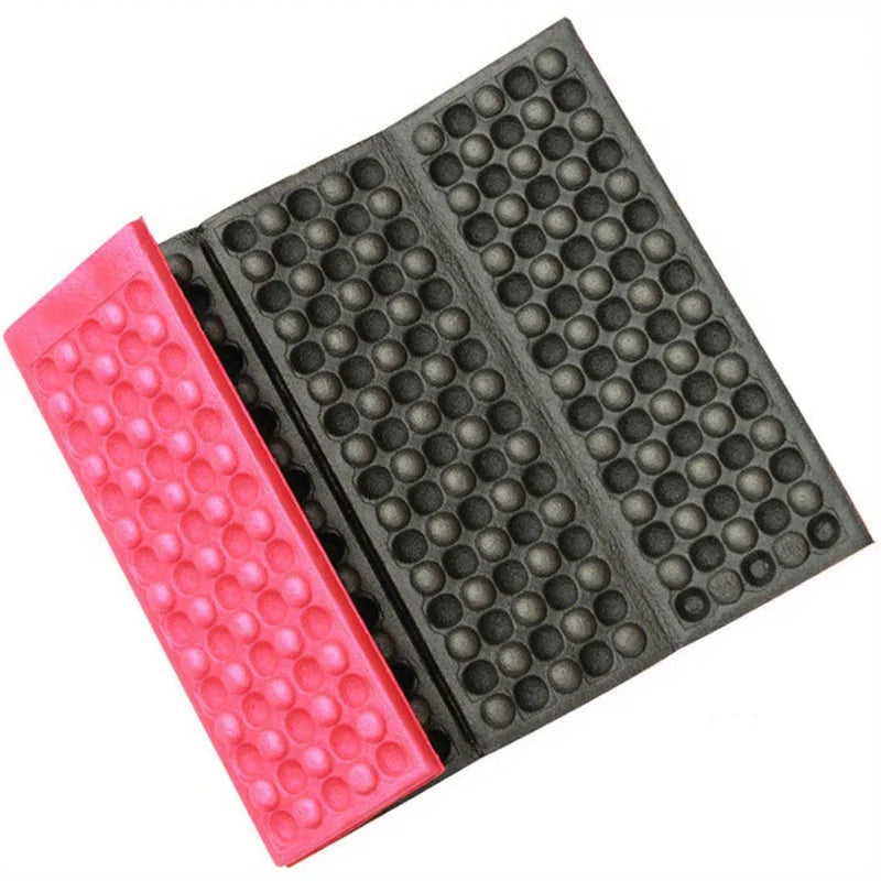 1 Outdoor Portable Waterproof and Moistureproof Honeycomb Picnic Mat Qme Red